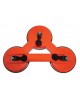 Ventuza tripla 12 cm ABS Gadget DiY